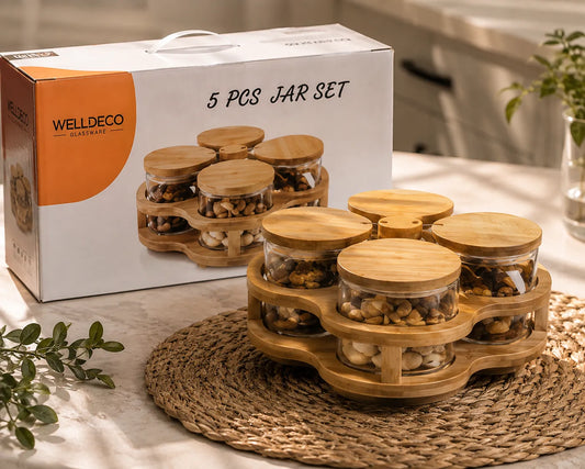 5-Piece Elegant Jar Set