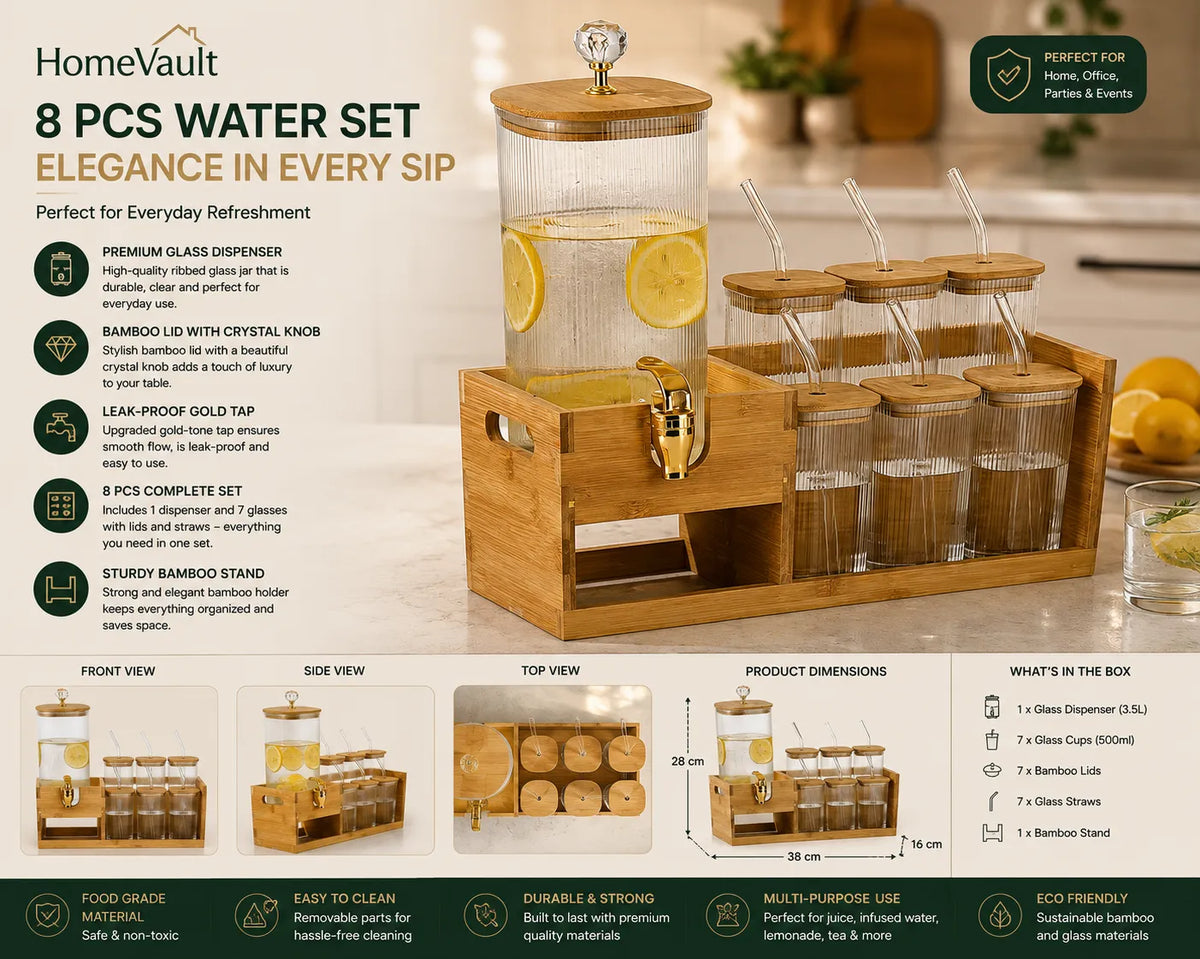 8-Piece Elegant Water Set