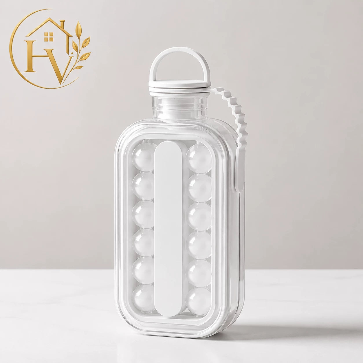 3-in-1 Ice Ball Maker Bottle | Ice Cube Mold, Storage & Water Bottle