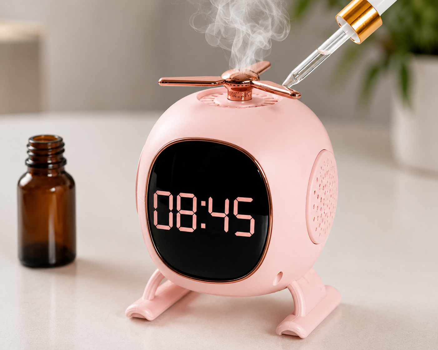 Smart Bluetooth Alarm Clock Speaker with Phone Stand | LED Digital Display