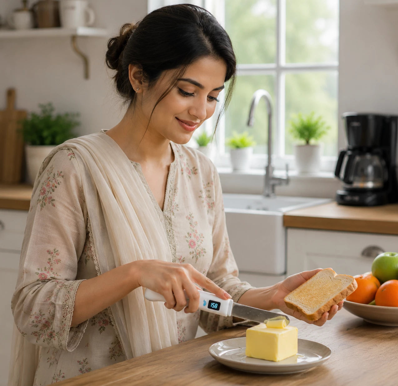 HomeVault Electric Heated Butter Spreader Knife | USB-C Rechargeable Smart Butter Knife