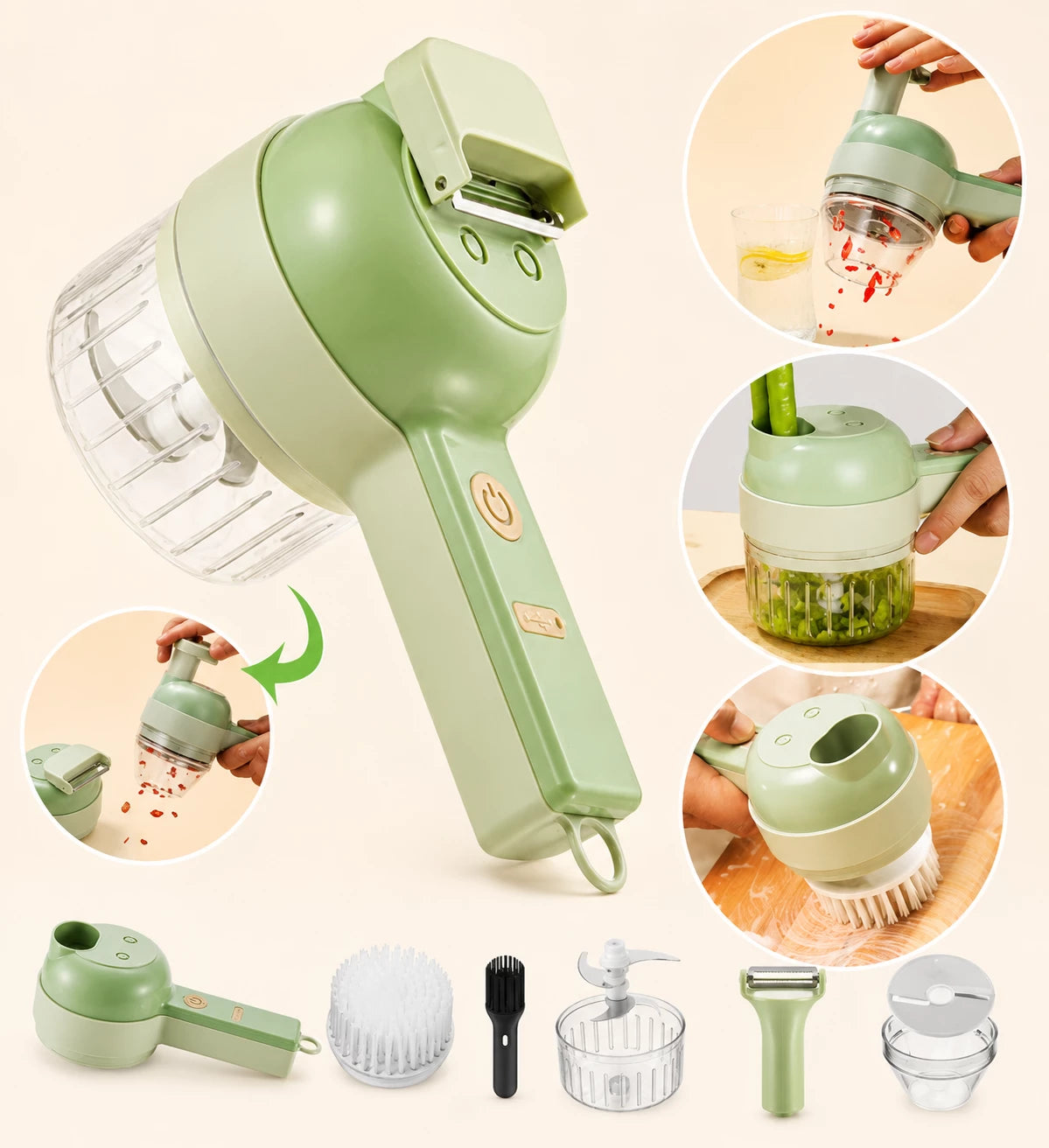 4-in-1 Electric Multifunction Kitchen Tool