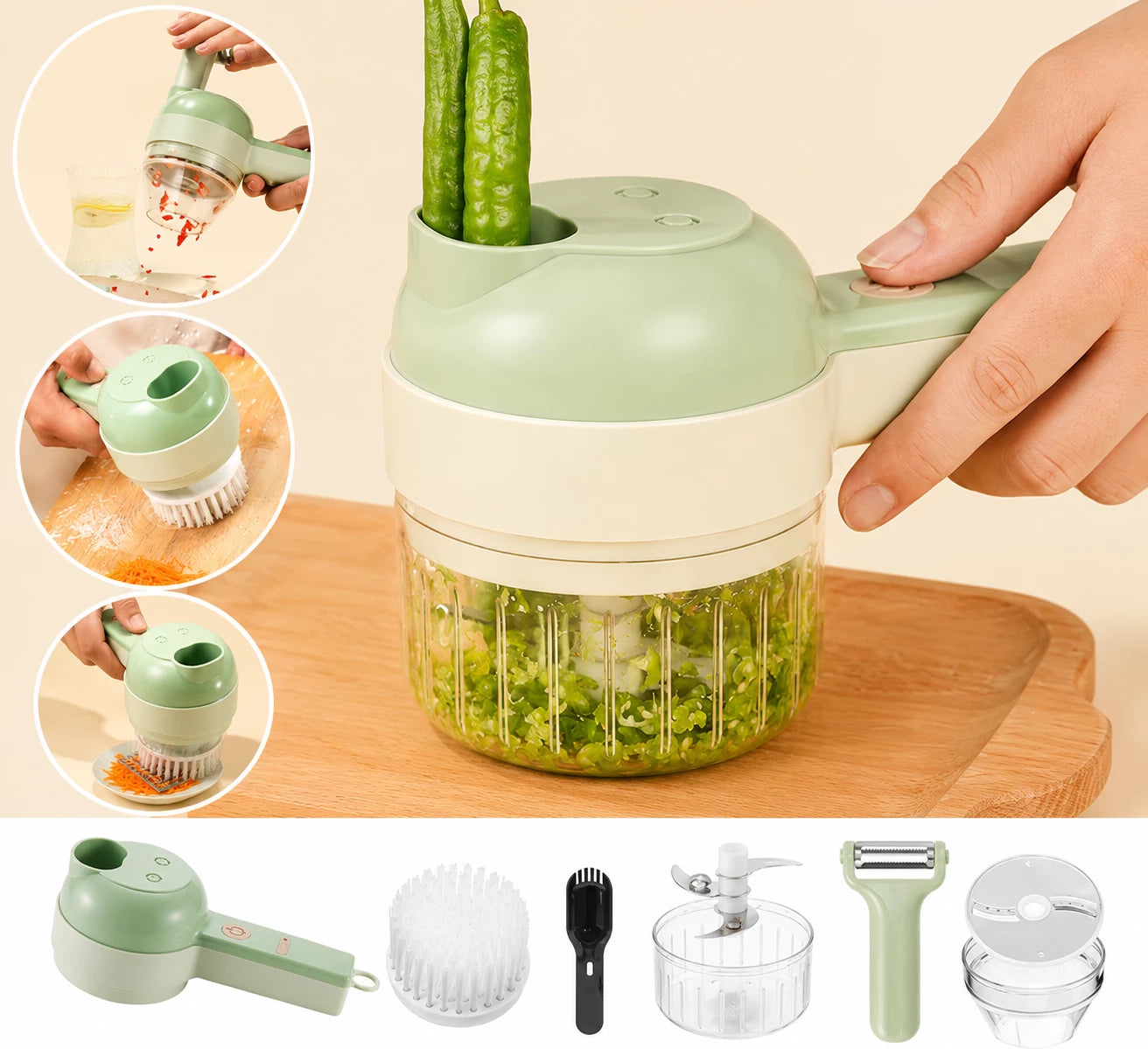 4-in-1 Electric Multifunction Kitchen Tool