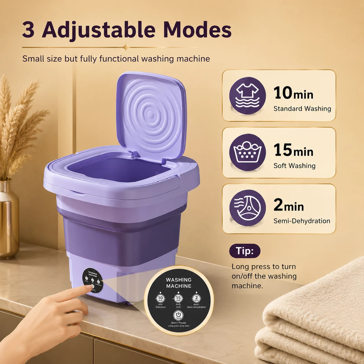 Portable Mini Washing Machine 11L
