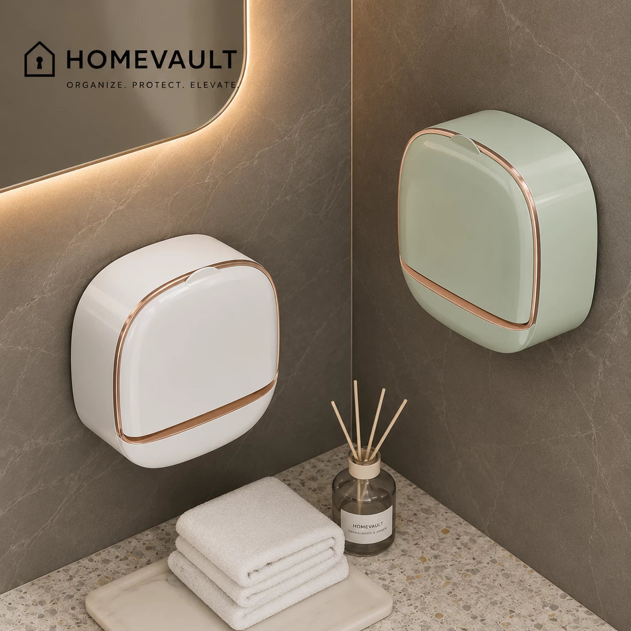 HomeVault Luxury Wall Mounted Soap Box {High Quality Imported}