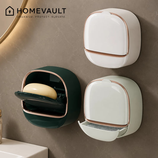 HomeVault Luxury Wall Mounted Soap Box {High Quality Imported}