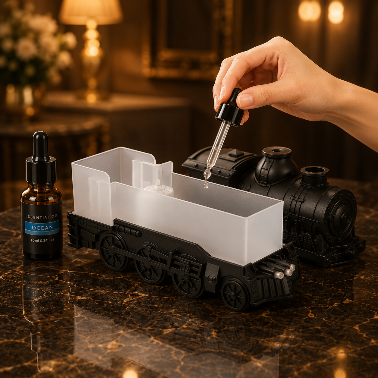 Train Air Humidifier With Light HomeVault