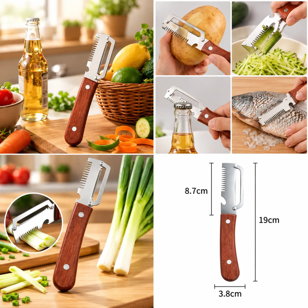 5-in-1 Multifunction Kitchen Peeler & Slicer Tool
