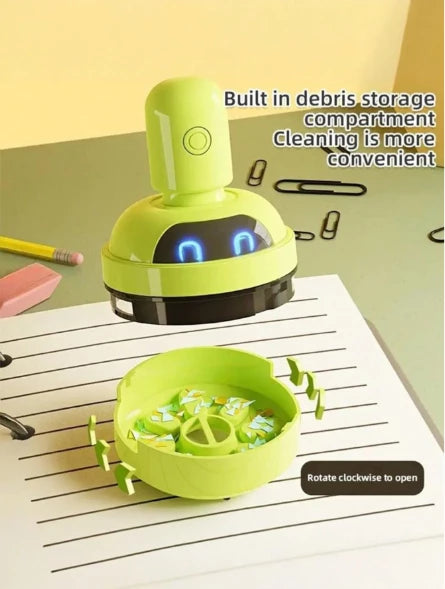 Mini Desktop Vacuum Cleaner – USB Rechargeable 3-Speed Dust Cleaner