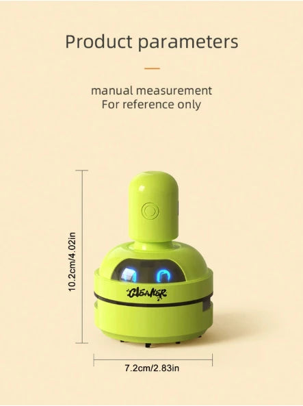 Mini Desktop Vacuum Cleaner – USB Rechargeable 3-Speed Dust Cleaner